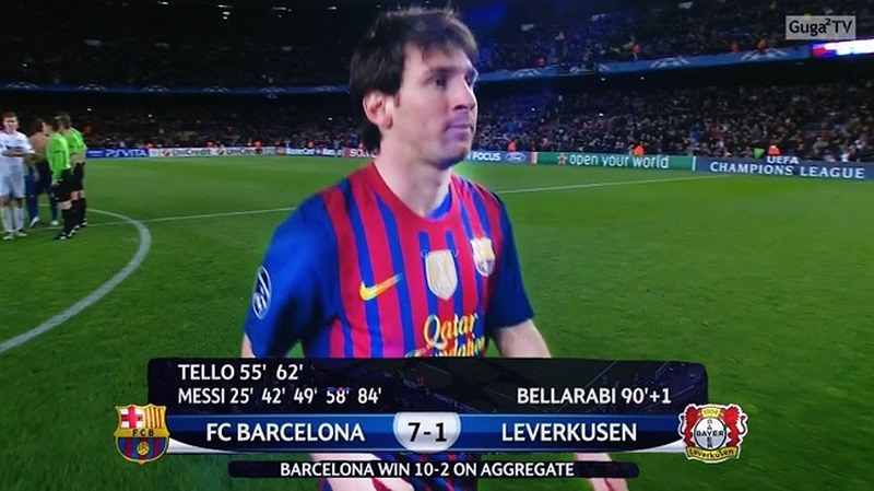 Lionel Messi và các pha ghi 4 bàn thắng liên tiếp