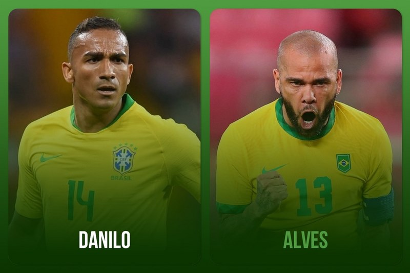 Hai hậu vệ tài năng của tuyển Brazil